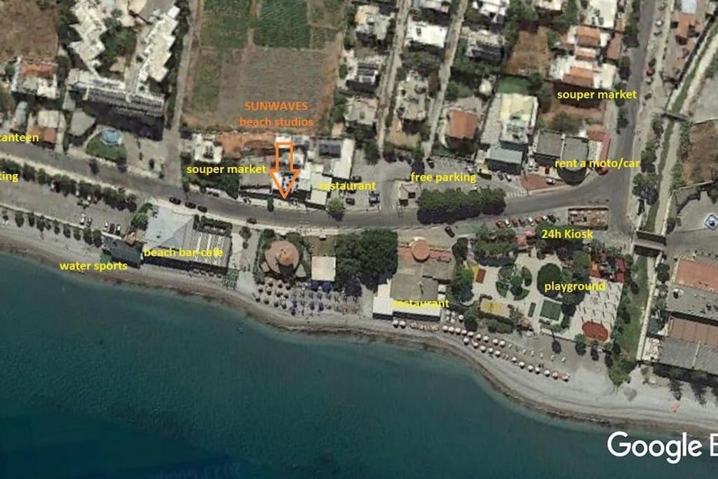 Sunwaves Beach Studio I Ialysos (Rhodes) Exterior foto